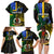 Personalised South Sea Islanders Family Matching Long Sleeve Bodycon Dress and Hawaiian Shirt Kanakas With Vanuatu Coat Of Arms - Wonder Print Shop