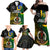 Personalised South Sea Islanders Family Matching Off Shoulder Maxi Dress and Hawaiian Shirt Kanakas With Vanuatu Coat Of Arms - Wonder Print Shop