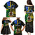 Personalised South Sea Islanders Family Matching Puletasi Dress and Hawaiian Shirt Kanakas With Vanuatu Coat Of Arms - Wonder Print Shop