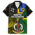 Personalised South Sea Islanders Family Matching Puletasi Dress and Hawaiian Shirt Kanakas With Vanuatu Coat Of Arms - Wonder Print Shop