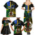 Personalised South Sea Islanders Family Matching Summer Maxi Dress and Hawaiian Shirt Kanakas With Vanuatu Coat Of Arms - Wonder Print Shop