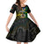 Personalised South Sea Islanders Kid Short Sleeve Dress Kanakas With Vanuatu Coat Of Arms - Wonder Print Shop