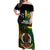 Personalised South Sea Islanders Off Shoulder Maxi Dress Kanakas With Vanuatu Coat Of Arms - Wonder Print Shop