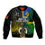 Personalised South Sea Islanders Sleeve Zip Bomber Jacket Kanakas With Vanuatu Coat Of Arms - Wonder Print Shop