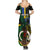 Personalised South Sea Islanders Summer Maxi Dress Kanakas With Vanuatu Coat Of Arms - Wonder Print Shop