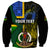 Personalised South Sea Islanders Sweatshirt Kanakas With Vanuatu Coat Of Arms - Wonder Print Shop