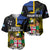 Personalised South Sea Islanders Baseball Jersey Kanakas With Fiji Coat Of Arms - Wonder Print Shop