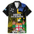 Personalised South Sea Islanders Family Matching Mermaid Dress and Hawaiian Shirt Kanakas With Fiji Coat Of Arms - Wonder Print Shop