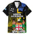 Personalised South Sea Islanders Family Matching Puletasi Dress and Hawaiian Shirt Kanakas With Fiji Coat Of Arms - Wonder Print Shop