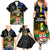 Personalised South Sea Islanders Family Matching Summer Maxi Dress and Hawaiian Shirt Kanakas With Fiji Coat Of Arms - Wonder Print Shop