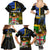 Personalised South Sea Islanders Family Matching Summer Maxi Dress and Hawaiian Shirt Kanakas With Fiji Coat Of Arms - Wonder Print Shop