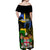 Personalised South Sea Islanders Off Shoulder Maxi Dress Kanakas With Fiji Coat Of Arms - Wonder Print Shop