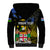 Personalised South Sea Islanders Sherpa Hoodie Kanakas With Fiji Coat Of Arms - Wonder Print Shop