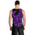 Polynesia Men Tank Top Fish Hook Tattoo Go Fishing Polynesian Pattern Purple - Wonder Print Shop