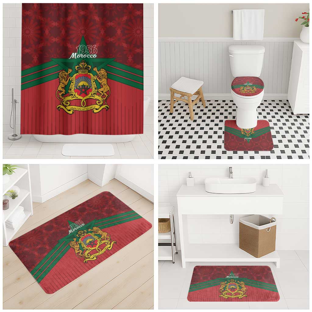 Morocco Independence Day Bathroom Set 1956 Proud Islamic Pattern LT14