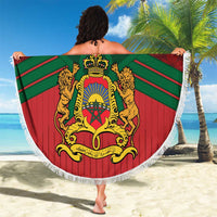 Morocco Independence Day Beach Blanket 1956 Proud Islamic Pattern LT14