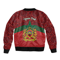 Personalized Morocco Independence Day Bomber Jacket 1956 Proud Islamic Pattern - Wonder Print Shop