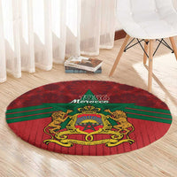 Morocco Independence Day Round Carpet 1956 Proud Islamic Pattern LT14
