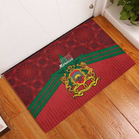 Morocco Independence Day Rubber Doormat 1956 Proud Islamic Pattern LT14