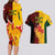 Australia And Canada Soccer Couples Matching Long Sleeve Bodycon Dress and Hawaiian Shirt Matildas Combine Canucks Together - Wonder Print Shop