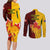 Australia And Canada Soccer Couples Matching Long Sleeve Bodycon Dress and Long Sleeve Button Shirt Matildas Combine Canucks Together - Wonder Print Shop