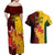 Australia And Canada Soccer Couples Matching Off Shoulder Maxi Dress and Hawaiian Shirt Matildas Combine Canucks Together - Wonder Print Shop