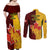 Australia And Canada Soccer Couples Matching Off Shoulder Maxi Dress and Long Sleeve Button Shirt Matildas Combine Canucks Together - Wonder Print Shop