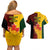 Australia And Canada Soccer Couples Matching Off Shoulder Short Dress and Hawaiian Shirt Matildas Combine Canucks Together - Wonder Print Shop