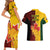 Australia And Canada Soccer Couples Matching Short Sleeve Bodycon Dress and Hawaiian Shirt Matildas Combine Canucks Together - Wonder Print Shop