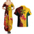 Australia And Canada Soccer Couples Matching Summer Maxi Dress and Hawaiian Shirt Matildas Combine Canucks Together - Wonder Print Shop