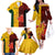 Australia And Canada Soccer Family Matching Off Shoulder Long Sleeve Dress and Hawaiian Shirt Matildas Combine Canucks Together - Wonder Print Shop