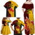 Australia And Canada Soccer Family Matching Off Shoulder Maxi Dress and Hawaiian Shirt Matildas Combine Canucks Together - Wonder Print Shop