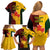 Australia And Canada Soccer Family Matching Off Shoulder Short Dress and Hawaiian Shirt Matildas Combine Canucks Together - Wonder Print Shop