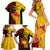 Australia And Canada Soccer Family Matching Short Sleeve Bodycon Dress and Hawaiian Shirt Matildas Combine Canucks Together - Wonder Print Shop