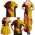 Australia And Canada Soccer Family Matching Summer Maxi Dress and Hawaiian Shirt Matildas Combine Canucks Together - Wonder Print Shop