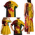 Australia And Canada Soccer Family Matching Tank Maxi Dress and Hawaiian Shirt Matildas Combine Canucks Together - Wonder Print Shop