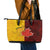 Australia And Canada Soccer Leather Tote Bag Matildas Combine Canucks Together - Wonder Print Shop