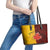 Australia And Canada Soccer Leather Tote Bag Matildas Combine Canucks Together - Wonder Print Shop