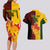 Custom Australia And Canada Soccer Couples Matching Long Sleeve Bodycon Dress and Hawaiian Shirt Matildas Combine Canucks Together - Wonder Print Shop