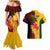 Custom Australia And Canada Soccer Couples Matching Mermaid Dress and Hawaiian Shirt Matildas Combine Canucks Together - Wonder Print Shop