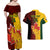 Custom Australia And Canada Soccer Couples Matching Off Shoulder Maxi Dress and Hawaiian Shirt Matildas Combine Canucks Together - Wonder Print Shop