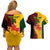 Custom Australia And Canada Soccer Couples Matching Off Shoulder Short Dress and Hawaiian Shirt Matildas Combine Canucks Together - Wonder Print Shop