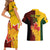 Custom Australia And Canada Soccer Couples Matching Short Sleeve Bodycon Dress and Hawaiian Shirt Matildas Combine Canucks Together - Wonder Print Shop