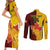 Custom Australia And Canada Soccer Couples Matching Short Sleeve Bodycon Dress and Long Sleeve Button Shirt Matildas Combine Canucks Together - Wonder Print Shop