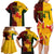 Custom Australia And Canada Soccer Family Matching Long Sleeve Bodycon Dress and Hawaiian Shirt Matildas Combine Canucks Together - Wonder Print Shop