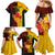 Custom Australia And Canada Soccer Family Matching Mermaid Dress and Hawaiian Shirt Matildas Combine Canucks Together - Wonder Print Shop