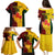 Custom Australia And Canada Soccer Family Matching Puletasi Dress and Hawaiian Shirt Matildas Combine Canucks Together - Wonder Print Shop