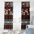 Bula Fiji Window Curtain Fijian Tapa Masi With Hibiscus Flowers - Wonder Print Shop