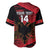 Custom Albania Football Baseball Jersey Go Kuqezinjte - Grunge Style - Wonder Print Shop