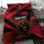 Custom Albania Football Bedding Set Go Kuqezinjte - Grunge Style - Wonder Print Shop